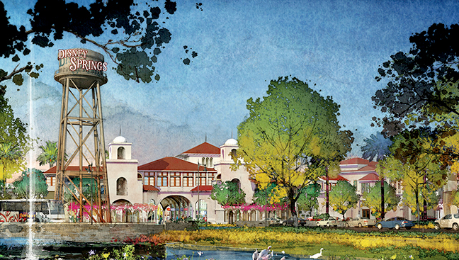 Disney Springs Water Tower Entrance